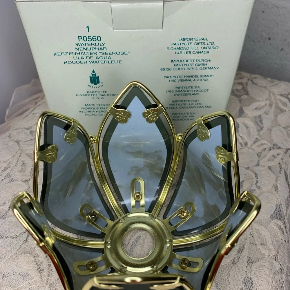 ❌SOLD🪷Partylite Waterlily Tealight Candle Holder - Picture 2 of 8